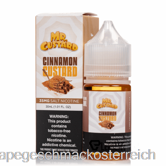 Zimt-Custard – Mr. Custard-Salze – 30 Ml, 50 Mg Vape-Geschmack